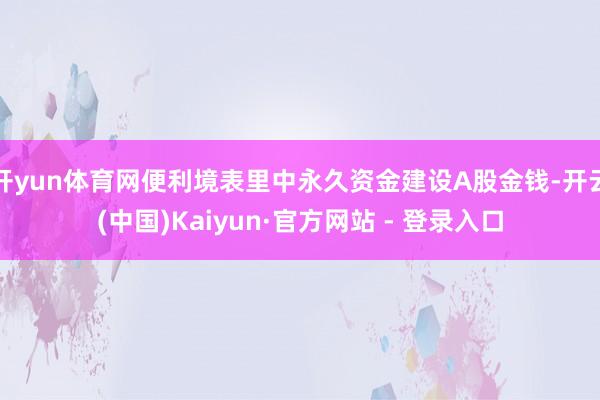 开yun体育网便利境表里中永久资金建设A股金钱-开云(中国)Kaiyun·官方网站 - 登录入口
