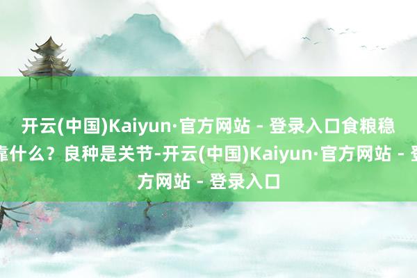 开云(中国)Kaiyun·官方网站 - 登录入口食粮稳产增产靠什么？良种是关节-开云(中国)Kaiyun·官方网站 - 登录入口